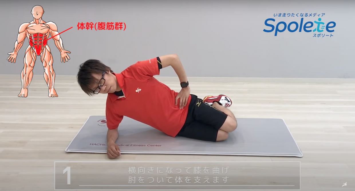 体幹と股関節を鍛えるランナーズドリル Part6 サイドプランク スポリートメディア
